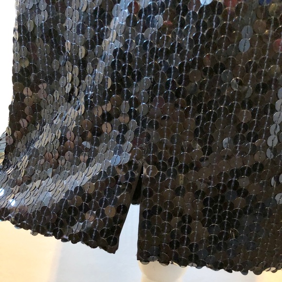 Niteline Black Sequin V Neckline and V Backline Studded Dress Women’s size 8 - Picture 8 of 12